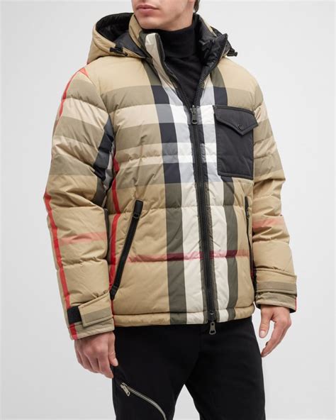 burberry men bomber jacket|Burberry men's puffer jacket.